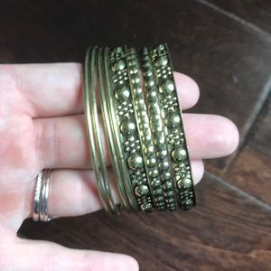 Gold toned bangle set 2/$7 or 4/$10